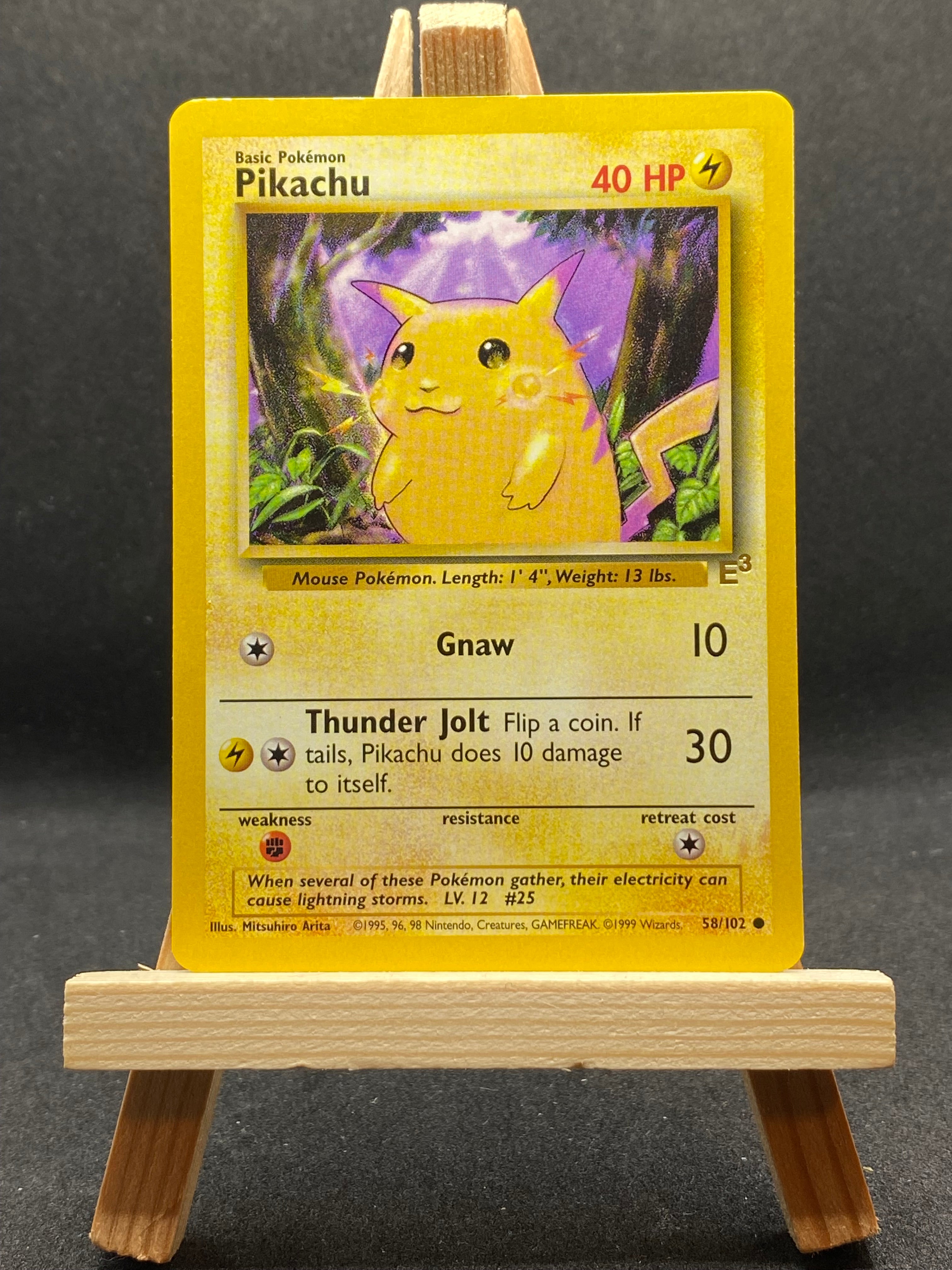 pikachu pokemon card 58/102 Pikachu - 58/102 - Common - E3 promo