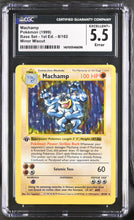 Load image into Gallery viewer, [ERROR] Machamp - 8/102 - CGC 5.5 - Minor Miscut - Holo - Base set - Shadowless [Exc]
