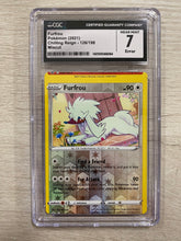 Load image into Gallery viewer, [ERROR] Furfrou - 126/198 - CGC 7.5 - Miscut - Reverse holo - Chilling Reign [M]
