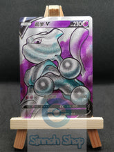 Load image into Gallery viewer, Mewtwo V - Full art - Textured - Premium custom card - Chinese
