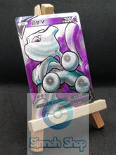 Load image into Gallery viewer, Mewtwo V - Full art - Textured - Premium custom card - Chinese
