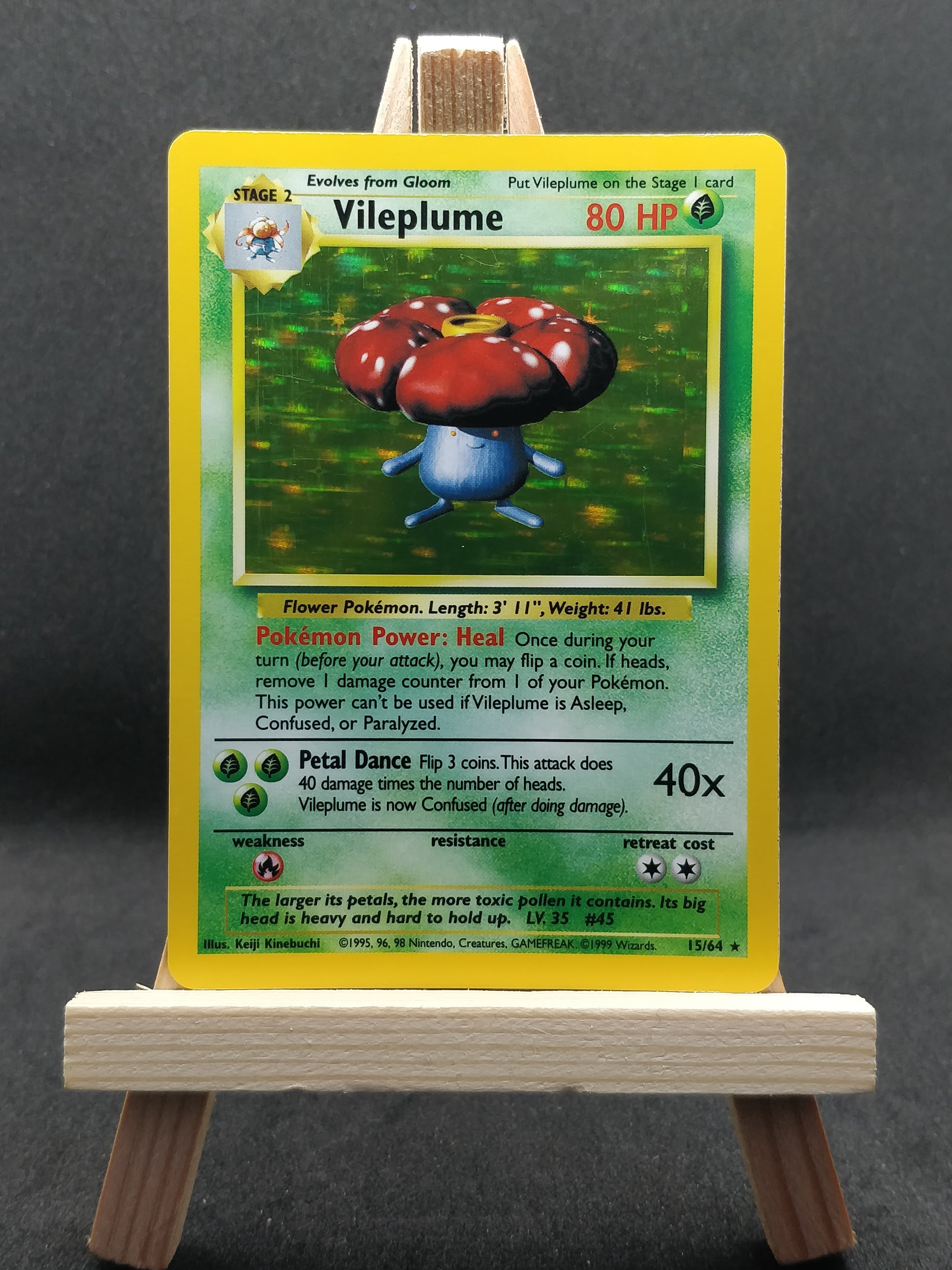 Vileplume - 15/64 - Holo - Jungle - No symbol error - [NM]