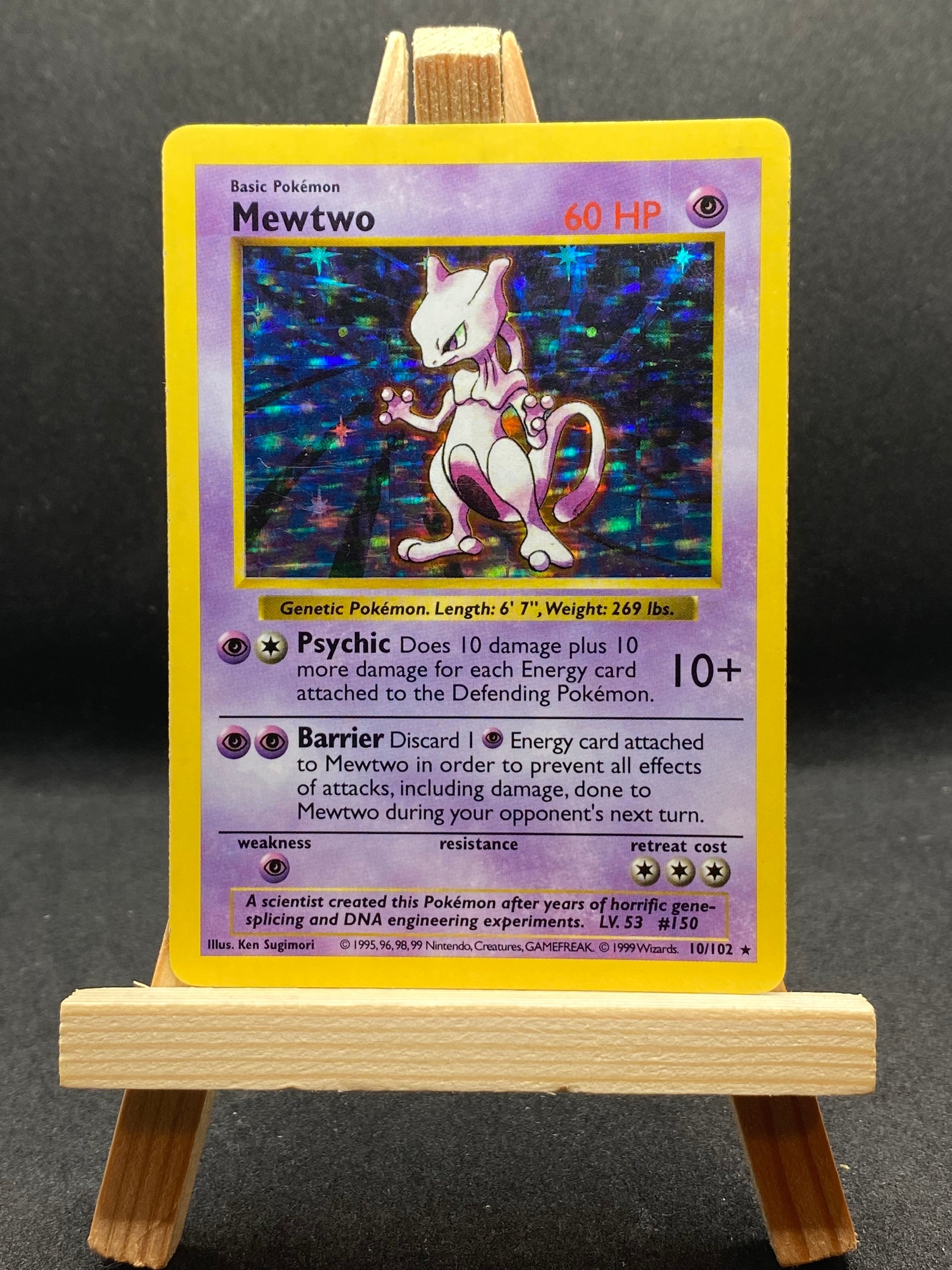 mewtwo pokemon card first edition Mewtwo - 10/102 - Holo - Base set - Shadowless
