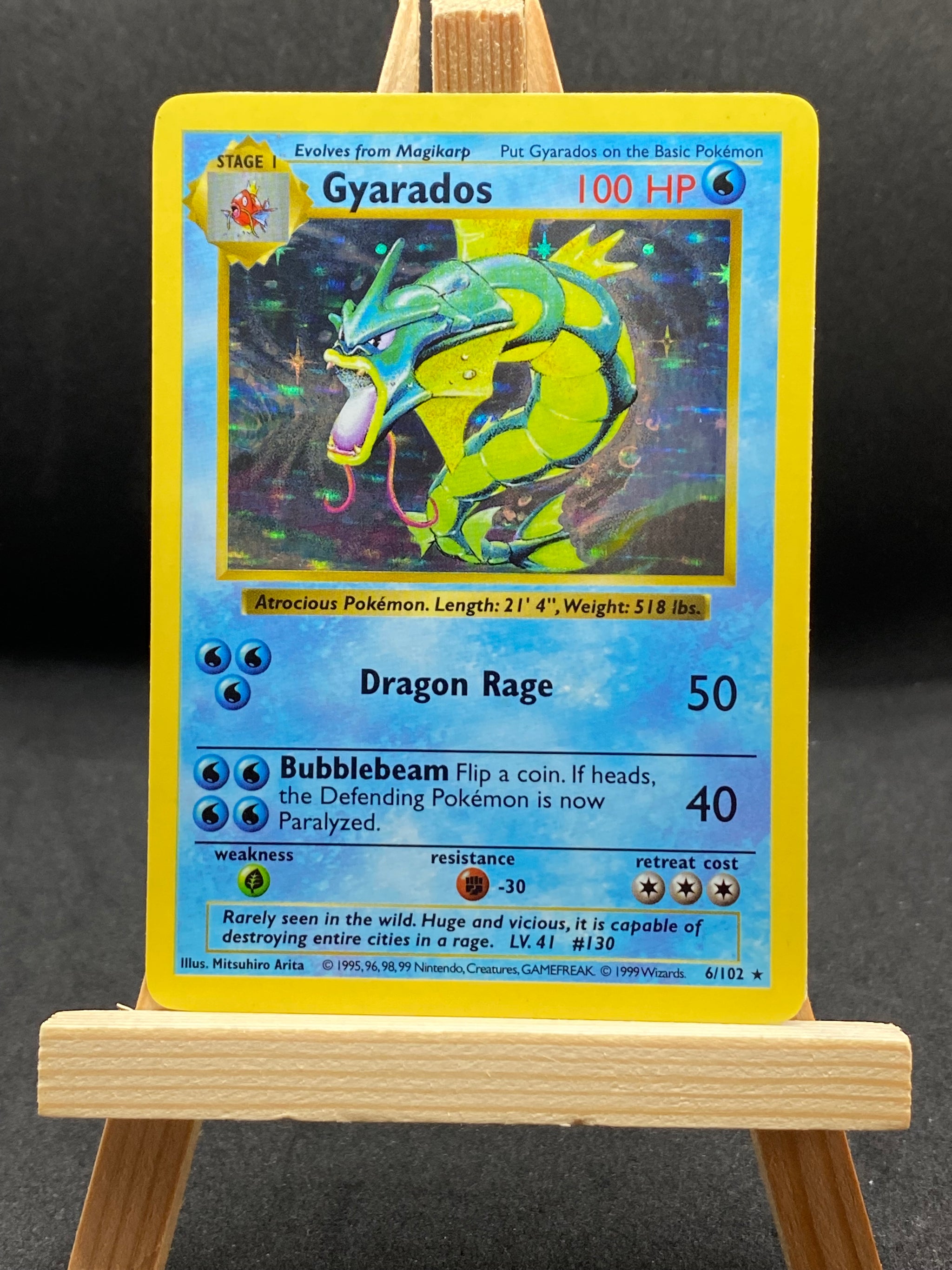 Pokemon Gyarados Shadowless store Base Set Holo